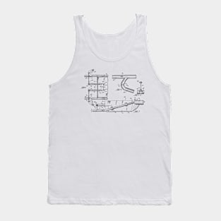 Jet Propelled Boat Vintage Patent Hand Drawing Tank Top